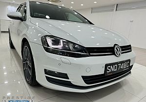 Volkswagen Golf A7 1.4 TSI HID Sunroof 2015 White Push Start